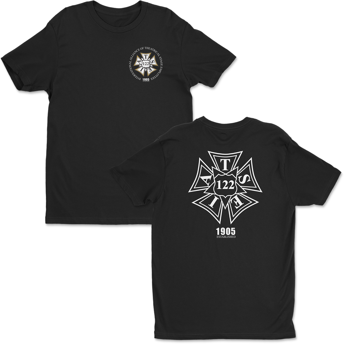 LABORWRX IATSE 122 Logo Tee (Black)