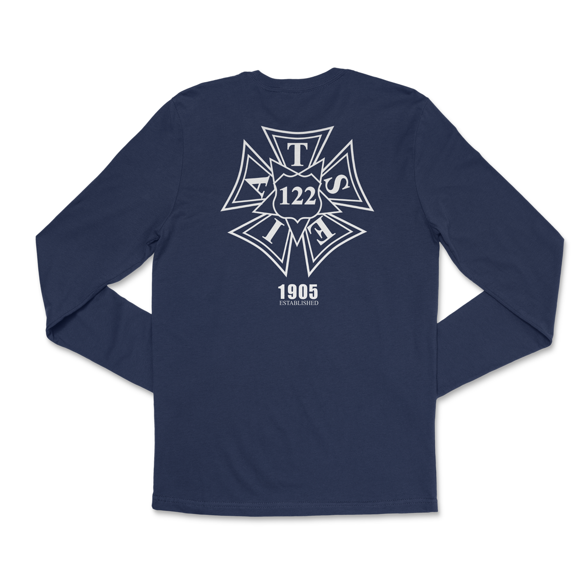 LABORWRX IATSE 122 Logo Long Sleeve Tee (Navy)