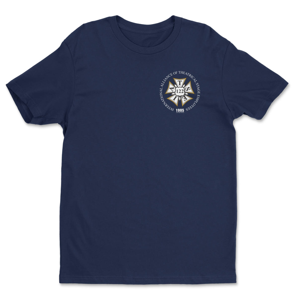 LABORWRX IATSE 122 Logo Tee (Navy)